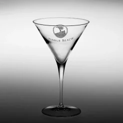 Pebble Beach Heritage Logo Martini/Cosmo Cocktail Glass