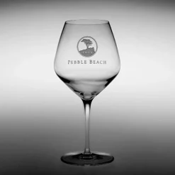 Pebble Beach Heritage Logo Pinot Noir/Burgundy Wine Glass