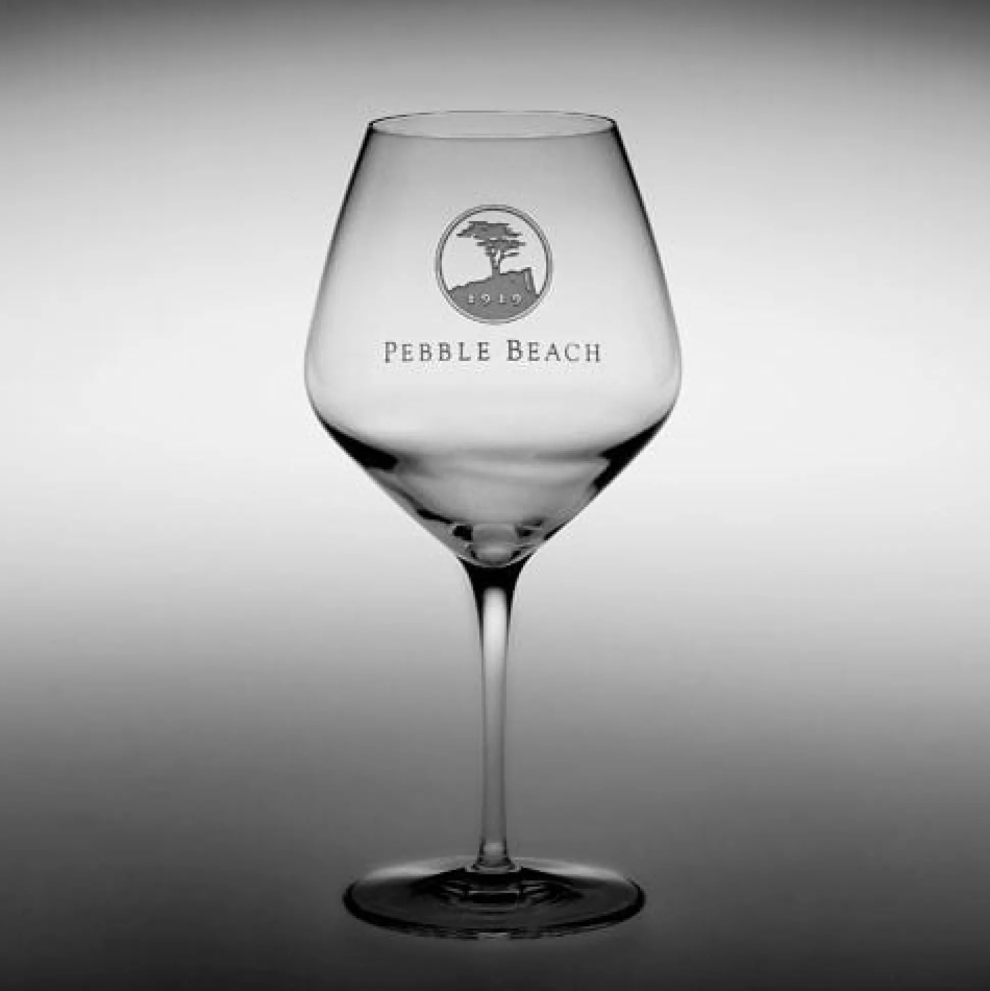 Pebble Beach Heritage Logo Pinot Noir/Burgundy Wine Glass