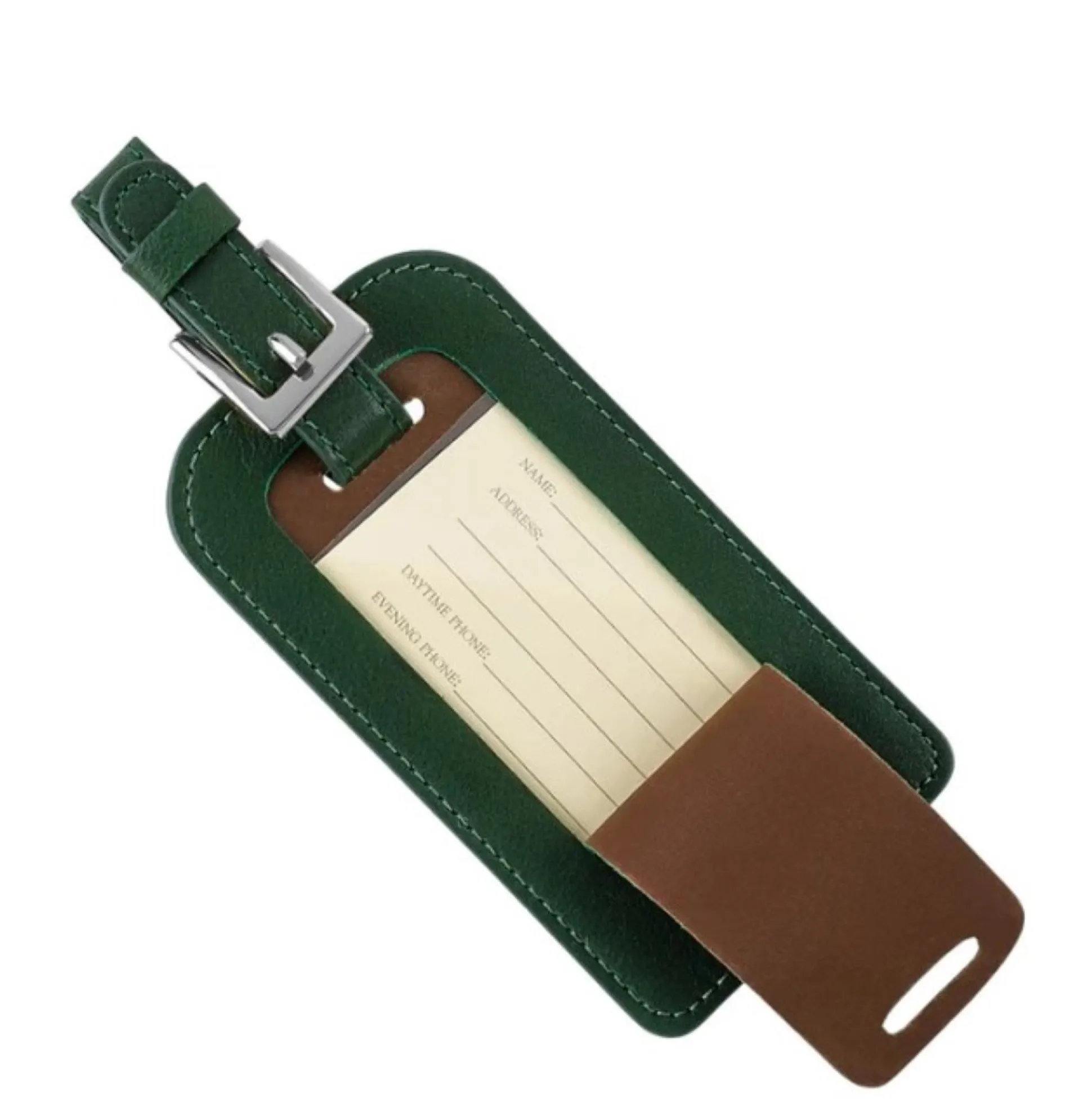 Pebble Beach Leather Luggage Tag