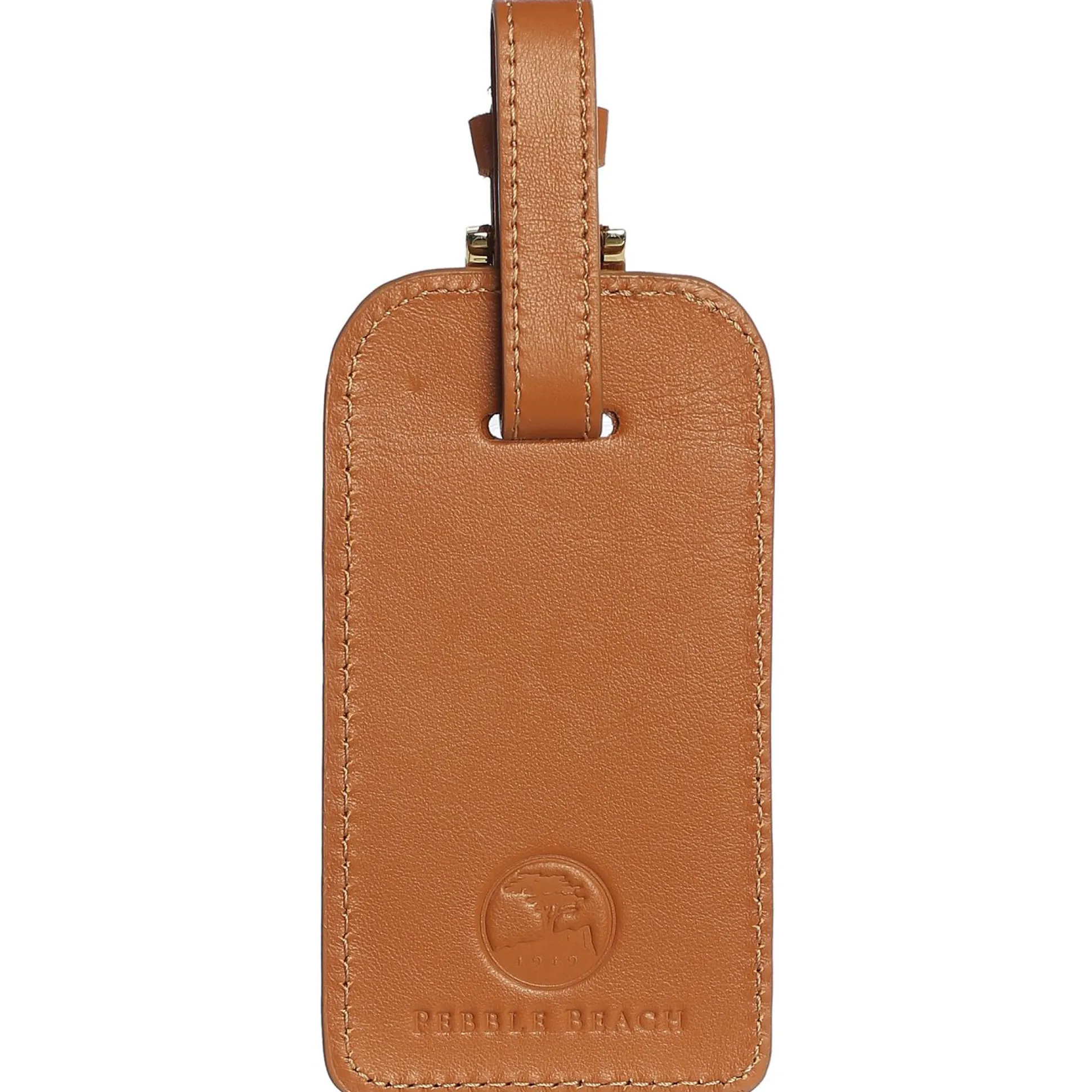 Pebble Beach Leather Luggage Tag