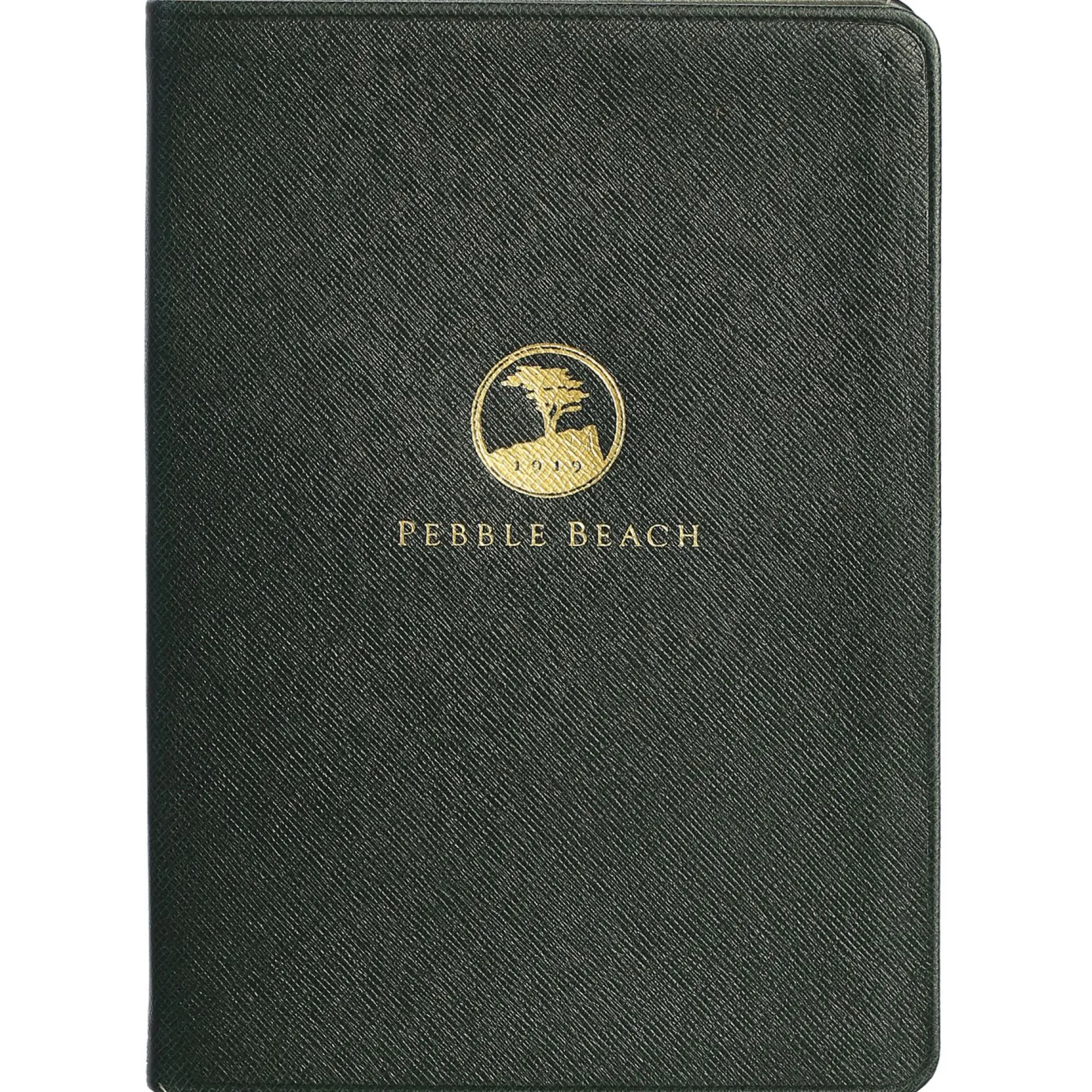 Pebble Beach Logo Leather Medium Notebook