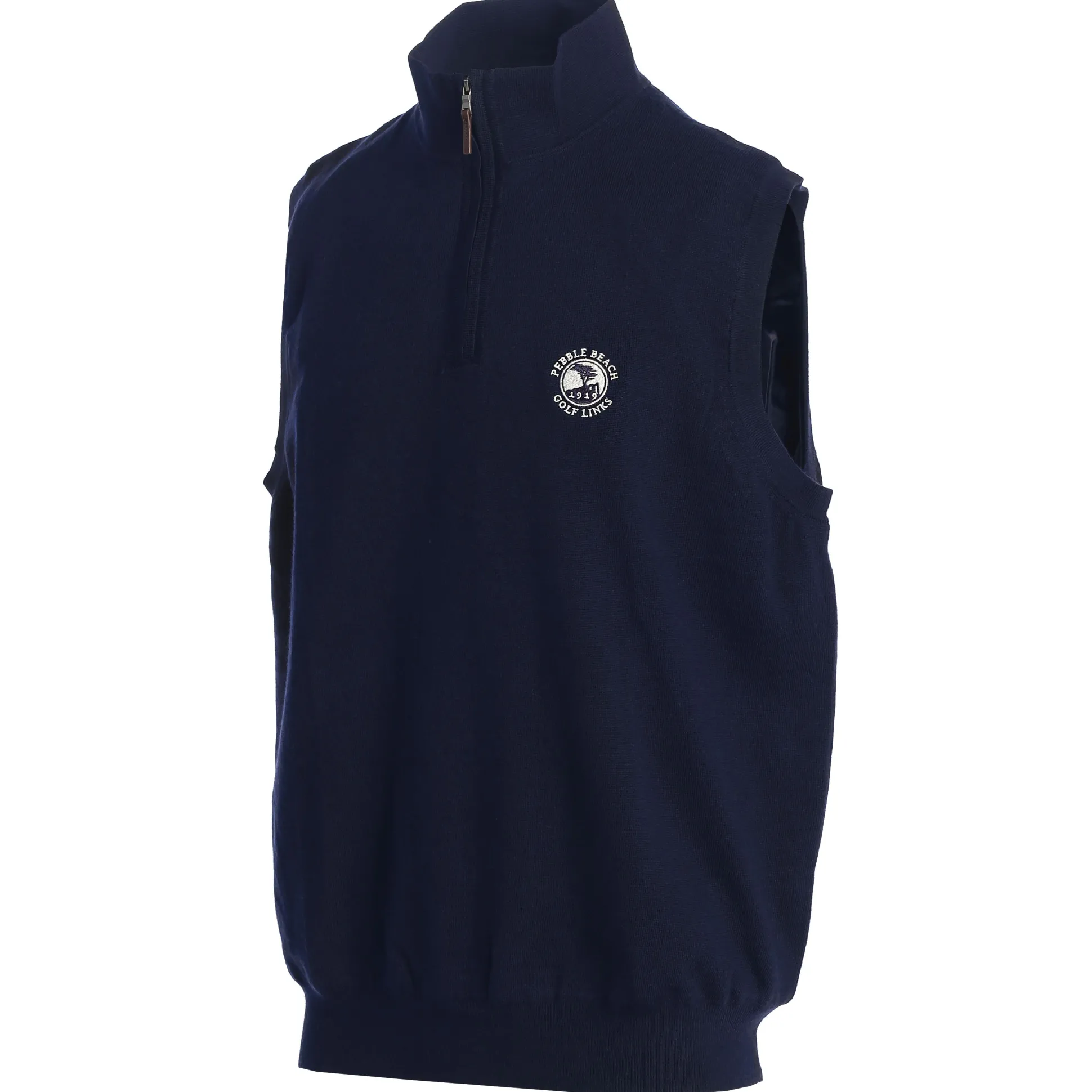 Pebble Beach Men's Baruffa Merino 1/4 Zip Windvest By Fairway & Greene