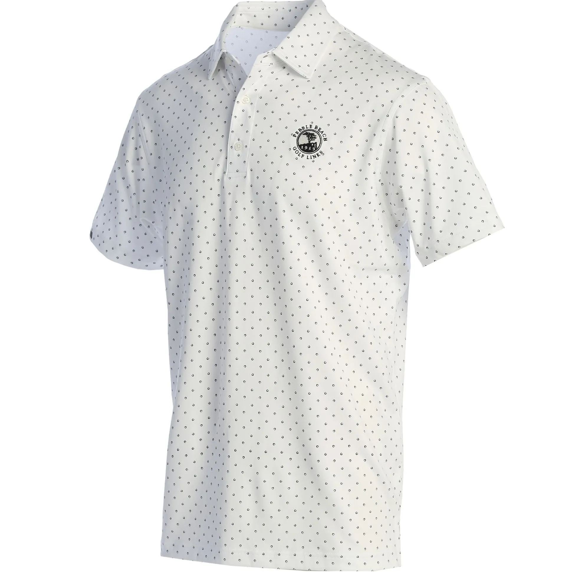 Pebble Beach Signature Dot Performance Polo By Dunning