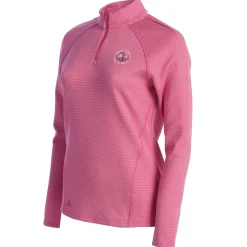 Pebble Beach Women's 1/4 Zip Knit Pullover By Adidas